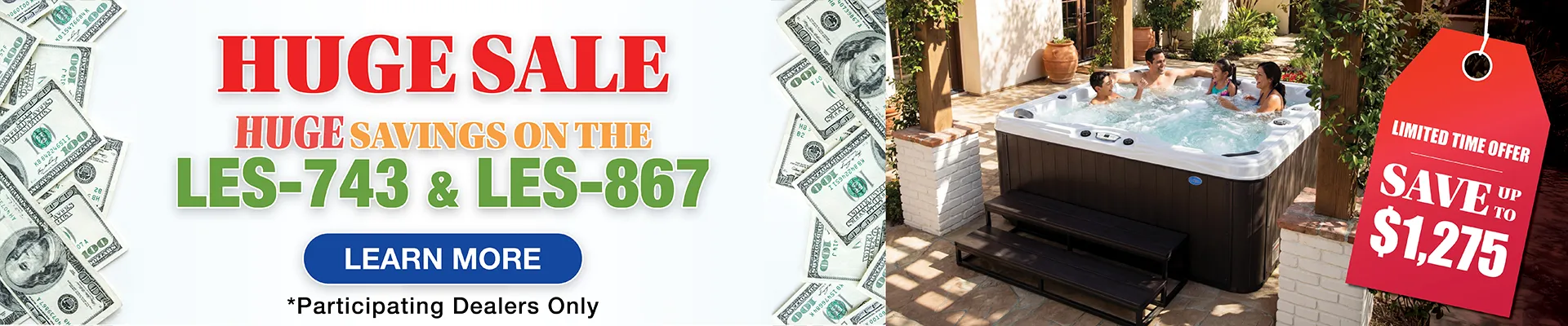 Calspas hot tub being used in a family setting - Orlando